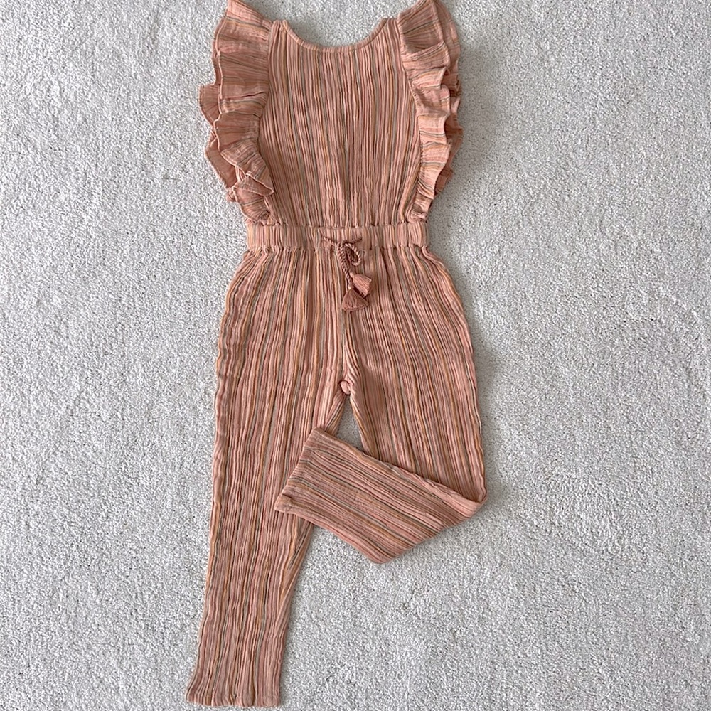 BNWT Louis Louise Iris Overall Jumpsuit - Pink - size 6Y
